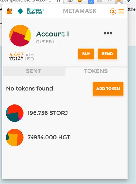 Metamask: ERC1155 token does not have 